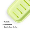 Double Layer Draining Soap Dish, Plastic Dishwashing Sponge Soap Holder