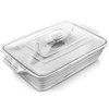 MALACASA Large Casserole Dish with Lid, 4.4 Quart Ceramic Baking