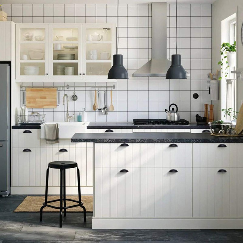 Transino Retro Vintage Kitchen Cabinet Knobs 10 Pieces Cupboard Door