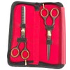 Professional Barber Scissors Shears Hair Thinning Hairdressing Salon Set 5.5"