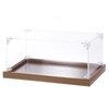 sourcing map Acrylic Display Case, 10"x6"x4" Clear Display Box Assemble