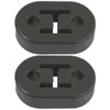 2 Pcs New Universal Exhaust Rubber Black Exhaust Pipe Hanger