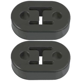 2 Pcs New Universal Exhaust Rubber Black Exhaust Pipe Hanger Generic Car Exhaust Hanger for the Cars Silencer for Most Cars Truck Van