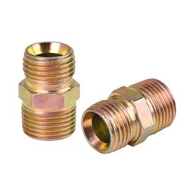 sourcing map Pack of 2 3/8 Inch NPT Pipe to M16 x 1.5 mm Straight Air Hose Connector Adapter
