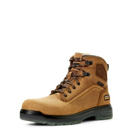 ARIAT BMVY9 Mens Turbo 6" Waterproof Work Boot Aged Bark 12