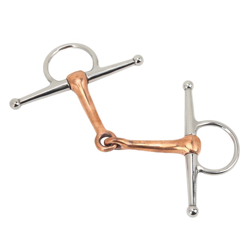 Horse Full Cheek Snaffle Stainless Steel Ring Snaffle Bit for