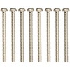SCUD Humbucker Mounting Screws, Inch Size, 8P Chrome W-HPC