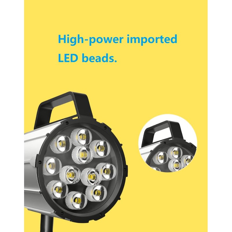 XUNDE 7W 110V-220V IP68 Machine Lighting Adjustable Aluminum Alloy LED