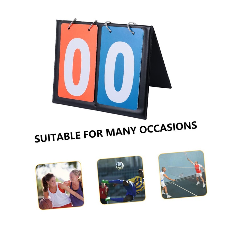 Sosoport Portable Basketball Scoreboard 2- Score Flipper Multifunctional for Sports