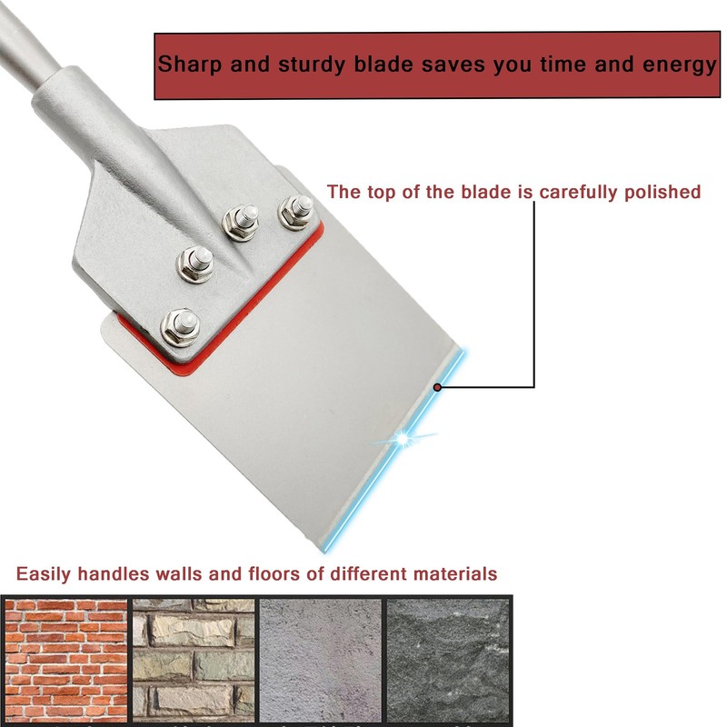 Regiis Tech SDS Max Floor Scraper 6 in. x 24.4