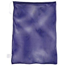 Champion Sports Mesh Sports Equipment Bag, Purple, 24x36 Inches - Multipurpose, Nylon Drawstring Bag with Lock and ID Tag for Balls, Beach, Laundry