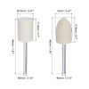 sourcing map 12mm Wool Felt Mounted Points Conical Cylindrical Polishing