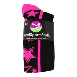 MadSportsStuff Crazy Socks with Stars Over The Calf Socks (Multiple Colors)