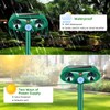 4 Pack 2025 Solar Ultrasonic Animal Repellent Squirrel Fortress Pro
