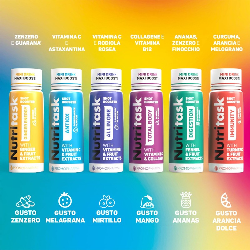 Nutritask Shot Trial Box - Drink Funzionali - Box da