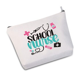 PYOUL Nurse Bag Nurse Survival Kit Cosmetic Bag Nurse Gift for RN Nurse Student Graduation Gift, School Nurse White