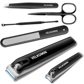 Nail Clipper Set, 6 Pcs Toenail Clippers, Stocking Stuffers for Men Women, Ultra-Sharp and Durable Manicure Kit, 18-Month Replacement Warranty!