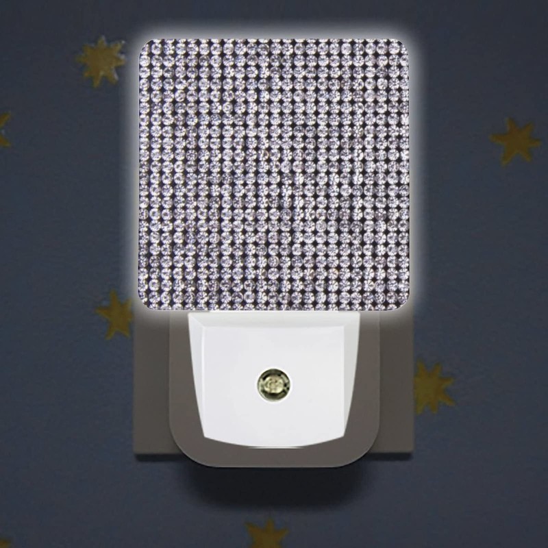Crystal Night Light Plug in Wall with Bling Diamond Rhinestone