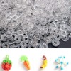 Creammuffin White S Clip for Loom Rubber Band for DIY