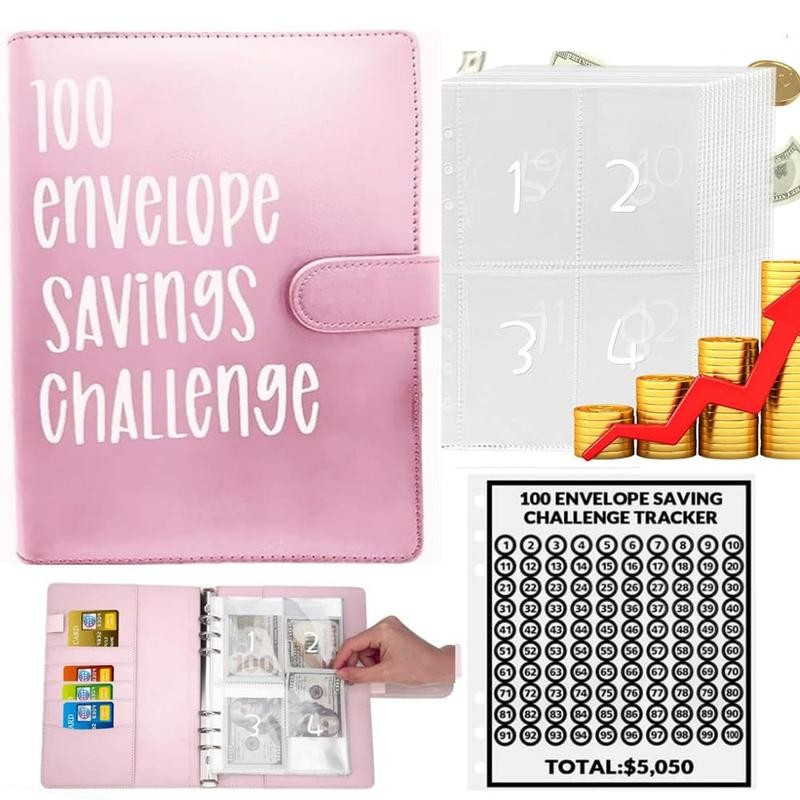 【CLOUDSEA】100 Envelopes Money Saving Challenge Money Saving Binder 100 Envelope