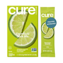 Cure Hydration- “| Mezcla para bebidas electrolíticas a base de plantas | Sin azúcar agregada | Polvo para aliviar la deshidratación hecho con coco