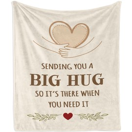 Mubpean Get Well Gifts for Women Blanket 60"X50", Thinking of You Inspirational Feel Better Gifts for Women, After Surgery Sympathy Gift for Men/Daughter/Son/Mom/Dad, Birthday Hug Healing Blankets