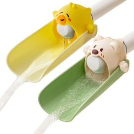 RUIOMII 2Pcs Faucet Extender for Toddlers, Toddler Sink Extender for Bathroom Sinks, Kitchens, Bathtubs