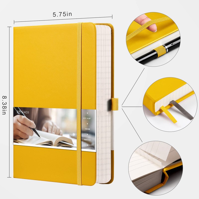 EMSHOI Graph Paper Notebook A5-21.4 x 14.5 cm Hardback Thick