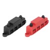 Power Distribution Block with Pin, 4 Terminal M8 Brass Board,