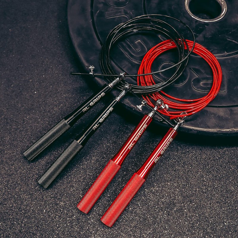 RL Grips® Aluminium Crossfit Skipping Rope with Non-Slip Handle -