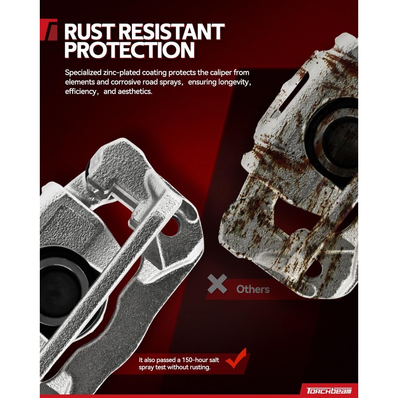 Torchbeam Front Brake Calipers Set for Toyota RAV4 2006-2018, Front