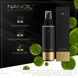 Hair Conditioner with Algae Nanoil Algae Hair Conditioner 125 ml - Two-Phase Hair Conditioner, Professional Care, Moisture, Smoothness, for Dry, Fine Hair