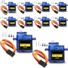 10 Pcs SG90 Micro Servo Motor Kit Mini SG90 9G