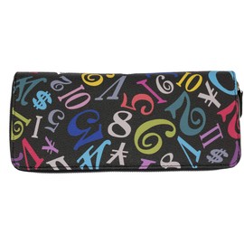 Frank Miura Wallet, Men's, Women's, Unisex, Bi-fold Wallet, Long Wallet, Genuine Japanese Product, rainbow black, Round zipper