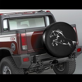 Campsite Sunrise Mountain River Spare Tire Cover Universal Waterproof Wheel Tire Covers Dust-Proof Wheel Tire Protector Tyre Covers for Trailer RV SUV Camping Off-Road Truck Vehicle Travel 15 Inch