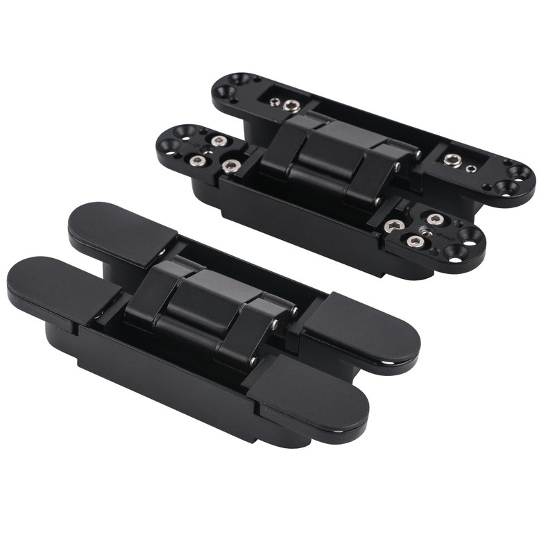 Mengshi 6" Hidden Door Hinges for Secret Door Heavy Duty