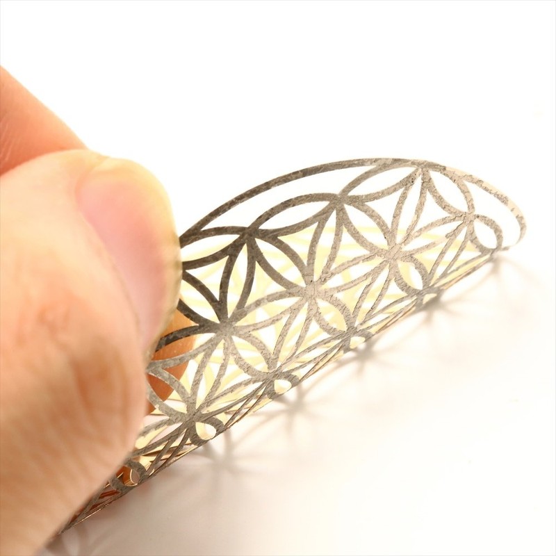 Premium Flower Of Life Metal Stickers Metal Silver Original