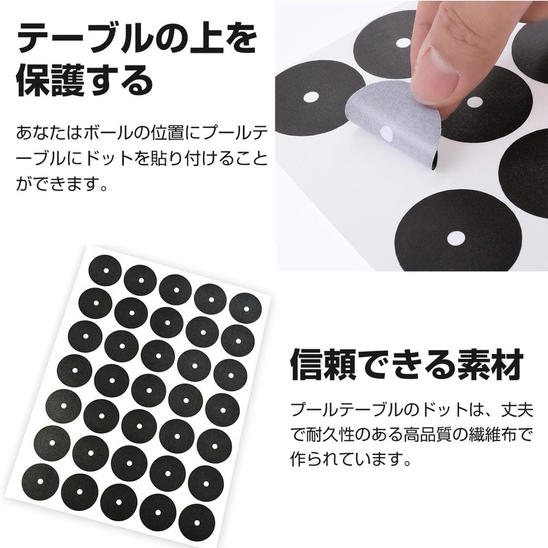 30 Pieces Billiard Table Markers Dot Billiard Spot Position Stickers,