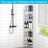 HuggieGems 5 Tier Floor Standing Corner Shower Caddy Organizer Shelf