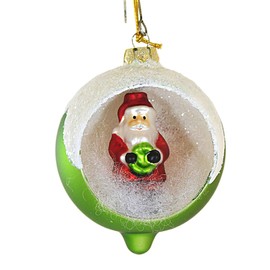 Bethany Lowe Retro Santa Indent Ornament