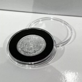 Airtite 39mm Air-Tite Coin Capsule with inner black ring for 1/4 oz Silver Rounds