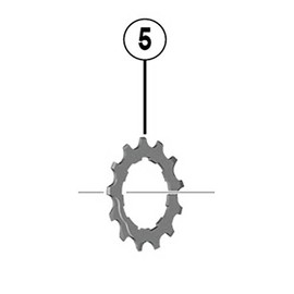 Shimano CS-6800 Y1Y914000 Repair Parts, 14T Gear A (11-23T, 11-25T, 11-28T, 11-32T, 12-25T)