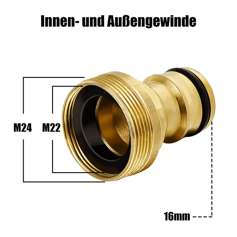 umorismo Pack of 2 Universal Tap Connector for Mixer Tap,