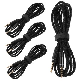 Gatuida 4pcs Male to Male Nylon Auxiliary Audio Cable Stereo Cord for Headphones Speakers and Audio Devices Noise Reducing Design for Sound Quality