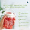 Nationwide Paper Strong Smoothie Cups with Dome Lids 16oz 50pcs