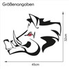 Wild Boar Sticker Film Decor for Car, Car Accessories, Wedge