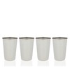 True Stainless Steel Pint Glasses for Beer, Iced Coffee, Water,