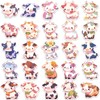 Generic 50Pcs Cute Rainbow Cow Stickers, Animal Stickers for Kids