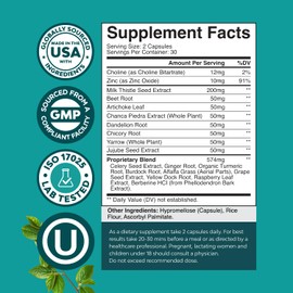 Natures Craft Liver Cleanse Detox & Repair 2 Pack Bundle - Herbal Liver Support Milk Thistle Supplement - Silymarin Milk Thistle Supplements with Dandelion Root, Choline, Beetroot & Artichoke Extract