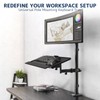 STANDOPIA Pole Mount Keyboard Tray - Universal 26 Inch Platform